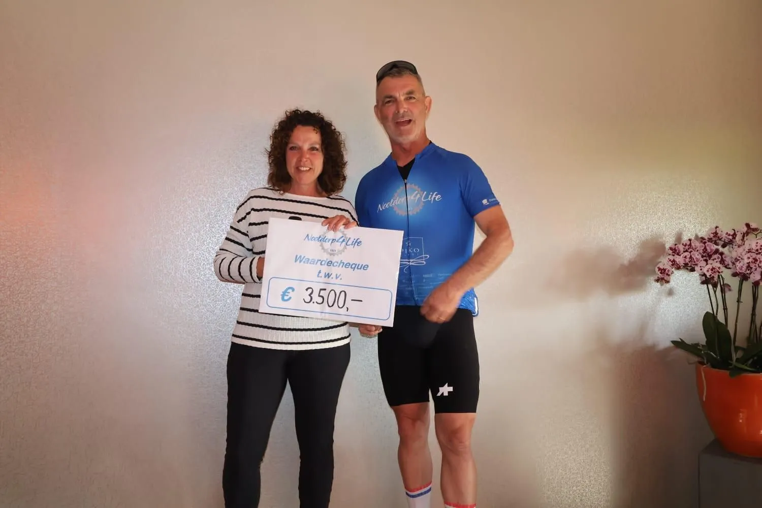 Nootdorp4life tijdens de jaarlijkse sponsorrit voor Quina Care